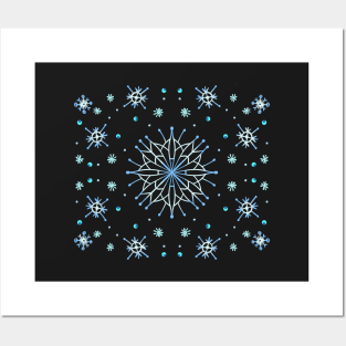 snowflakes Posters and Art